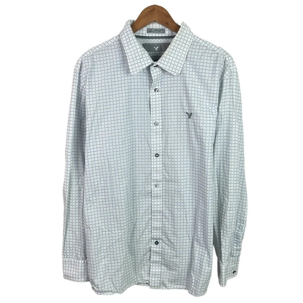 BF745 Mens American Eagle Outfitters Vintage Fit Button Down Shirt XXL